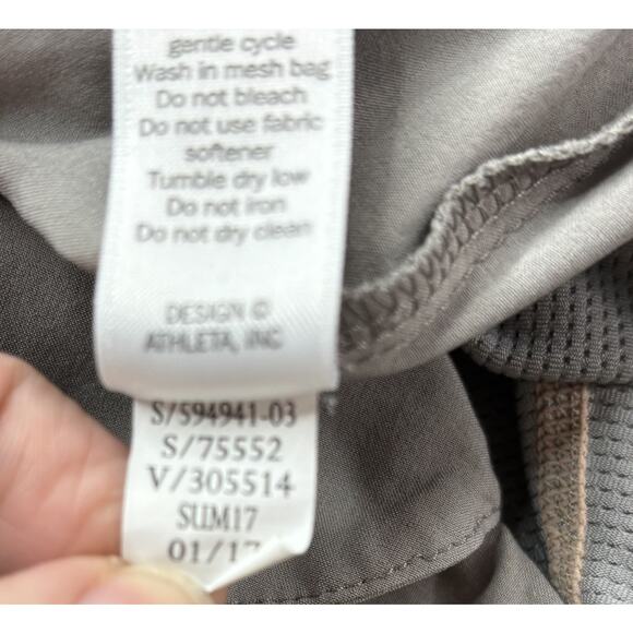 Athleta Womens Size 6T 6 TALL Chelsea Cargo Skort Mesh Inner Shorts Skirt Taupe - Picture 9 of 16